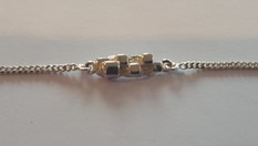 501 Armband met blokjes voor as